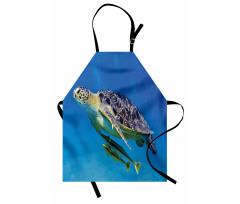Fishes Swimming Ocean Apron