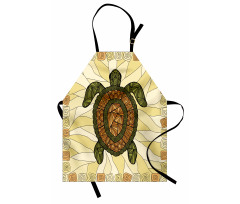 Turtle Zentangle Artwork Apron