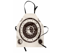 Zodiac Sun Moon Apron