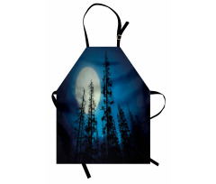 Spooky Forest Moon Apron