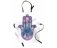 All Seeing Eye Lotus Motif Apron