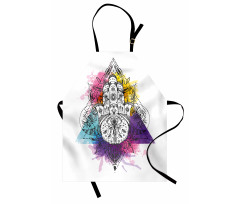 Hamsa Triangle Art Apron