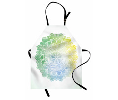 Doodle Watercolor Flora Apron