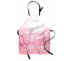 Romatic Sakura Tree Apron