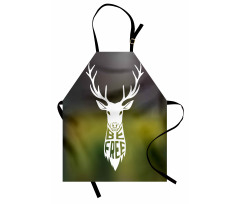 Deer Head Art Apron