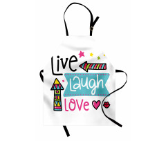 Kisses Hearts Apron