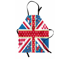 British Flag Floral Apron