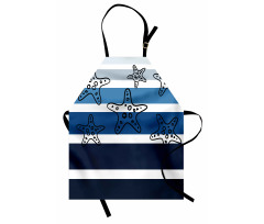 Stripes Starfish Apron