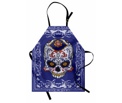 Scary Floral Gothic Apron