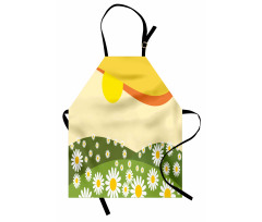 Daisy Flower Field Sun Apron