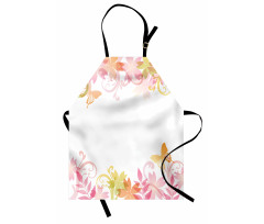 Floral Spring Wreath Apron