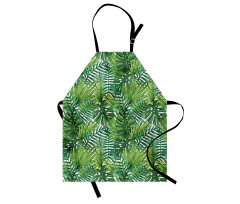 Tree Leaves Watercolor Apron