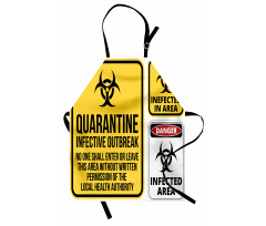 Danger Quarantine Apron