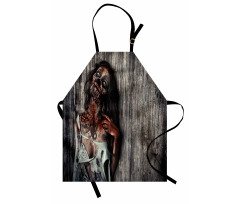 Angry Dead Woman Apron