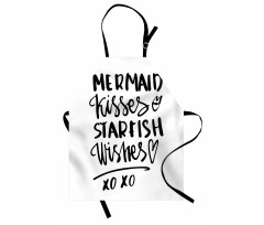 Mermaid Kiss Starfish Words Apron