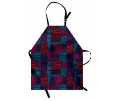 Trippy Modern Wavy Apron