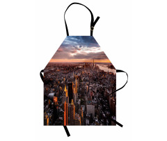 Manhattan Skyline Sunset Apron