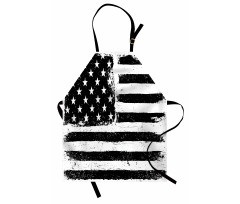 Black and White Flag Apron