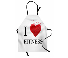 Love Fitness Hearts Apron