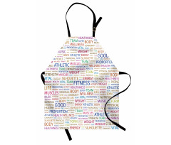 Psychical Activity Word Apron