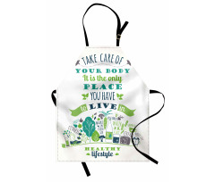 Positive Life Phrase Apron