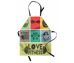 Various Words in Frames Apron