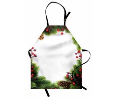 Xmas Frame Pine Cones Apron