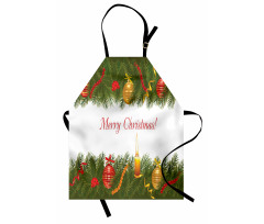 Tree Candle Greeting Apron