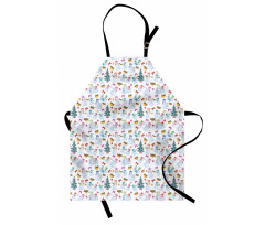 Snowman Pines Robbons Apron