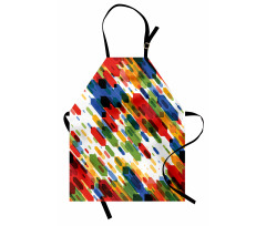 Diagonal Geometric Vibrant Apron