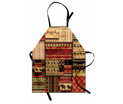 Patchwork Style Asian Apron