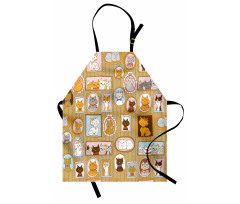 Family Tree of Kitty Humor Apron