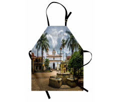 Mayan Town with Palms Apron