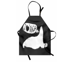 Polar Bear Grunge Apron