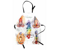 Men in Watercolors Sketch Apron