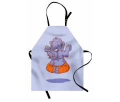 Cartoon Elephant Figure Apron