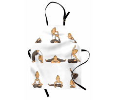 Girl Positions Aerobics Apron