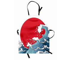 Red Sun Tsunami Apron