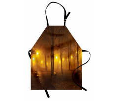 Foggy Evening in the Park Apron