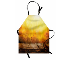 Empty Tabletop and Wheat Apron