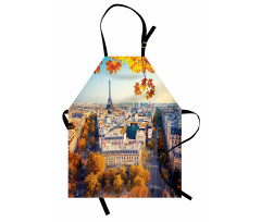 Mimari Mutfak Önlüğü Gökyüzünden Paris