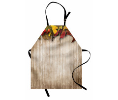 Dry Leaves Berries Vivid Apron