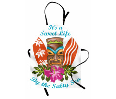 Words Hibiscus Apron