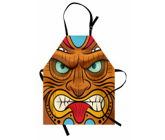 Angry Face Totem Apron