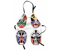 Chinese Opera Mask Apron