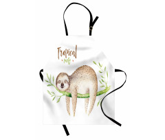 Young Animal on Palm Tree Apron