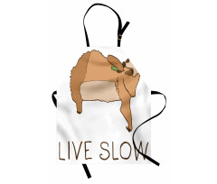 Happy Character Live Slow Apron