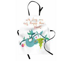 Childish Doodle New Year Apron