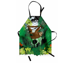 Vibrant Rainforest Plants Apron