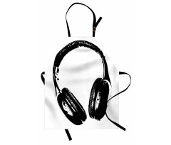 Grunge Headphones Fun Apron